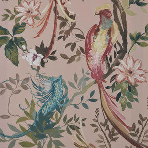 Bird Sonnet (Wp) # 03 Blush by 1838 Wallcoverings Wallpaper