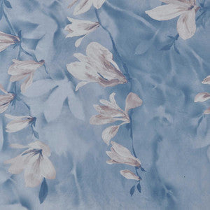 Trailing Magnolia (Wp) # 03 Chambray by 1838 Wallcoverings Wallpaper