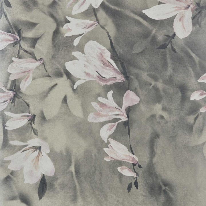 Trailing Magnolia (Wp) # 04 Burnished by 1838 Wallcoverings Wallpaper Pavilion STRAIGHT PASTE THE WALL UNITED KINGDOM V-118"H-81.9" 20.5"X13.7YD - Fabric Carolina -