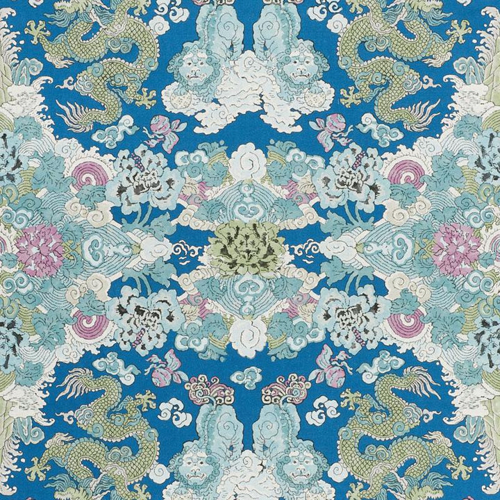 Magic Mountain Dragon Blue 178050 by Schumacher Fabric Free Spirit 27.25" - Fabric Carolina -