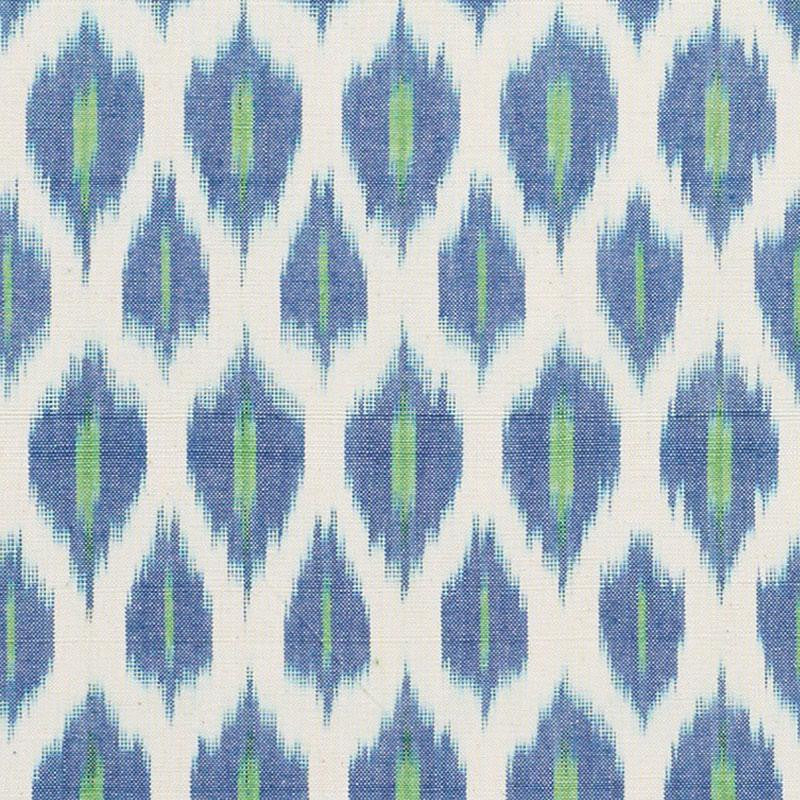Presidio Ikat Peacock 178060 by Schumacher Designer Fabric Free Spirit 2.0" - Swanky Fabrics -