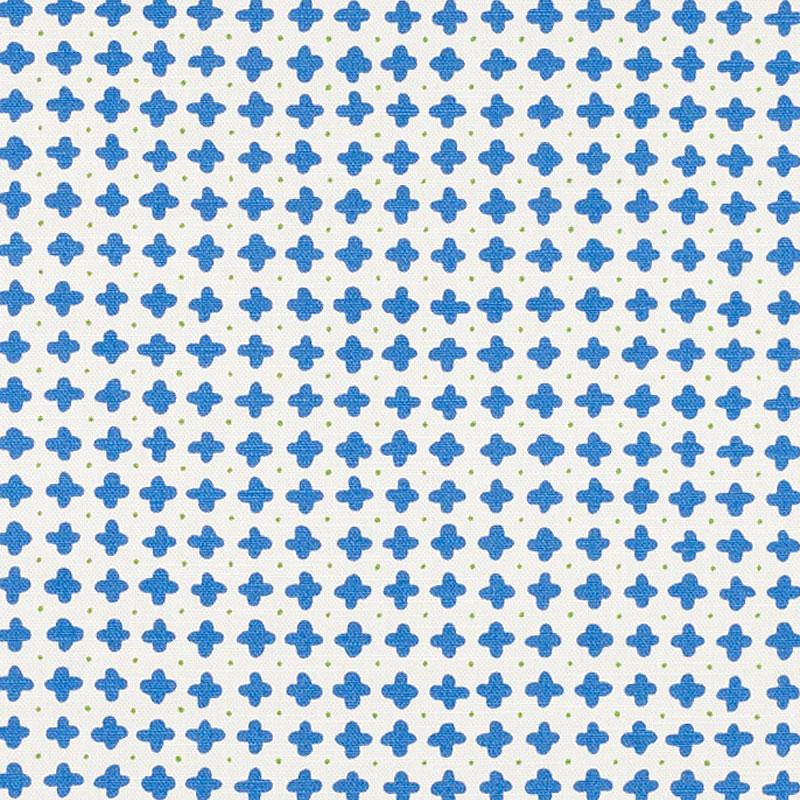 Polka Blue 178240 by Schumacher Fabric Vera Neumann 13.5" - Fabric Carolina -