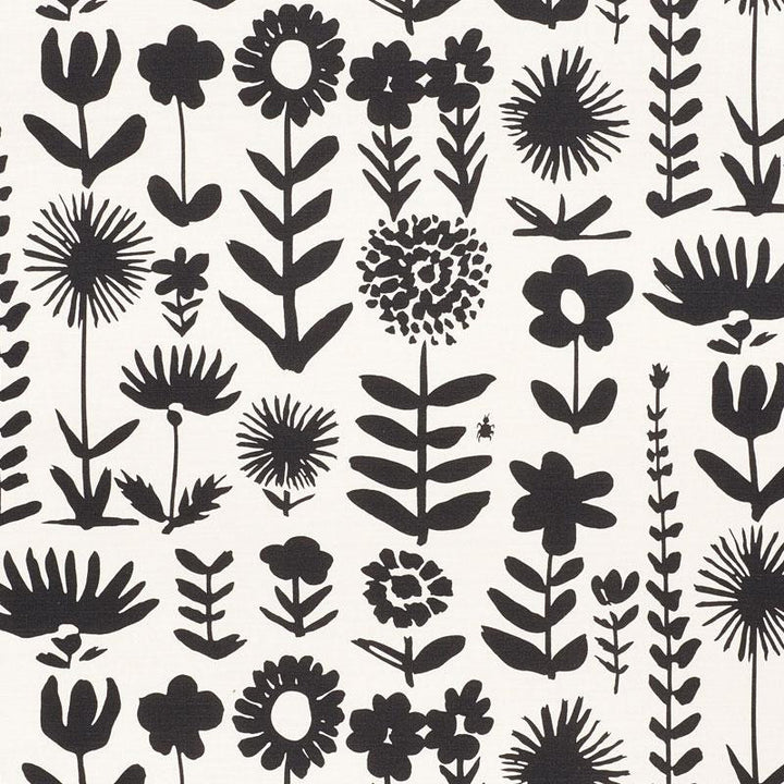 Wild Things Black 178250 by Schumacher Fabric Vera Neumann 27.25" - Fabric Carolina -