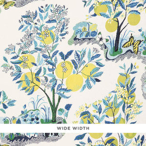 Citrus Garden Sheer Pool 178351 by Schumacher Fabric
