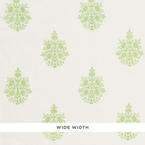 Asara Flower Sheer Green 178371 by Schumacher Fabric