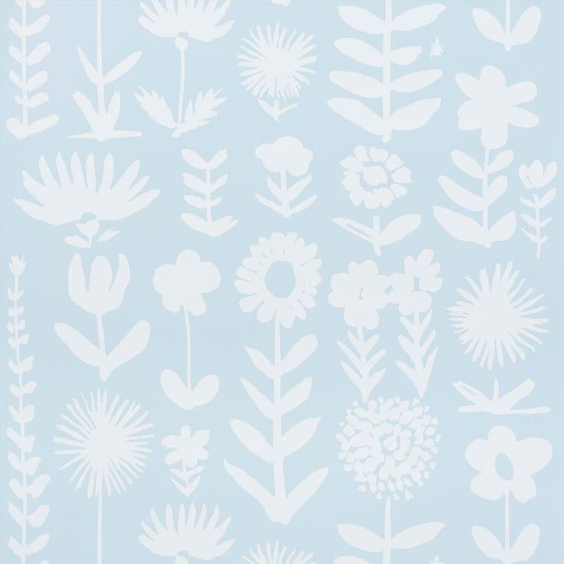 Wild Things Sky 5009812 by Schumacher Wallpaper Vera Neumann 27.0" - Fabric Carolina -