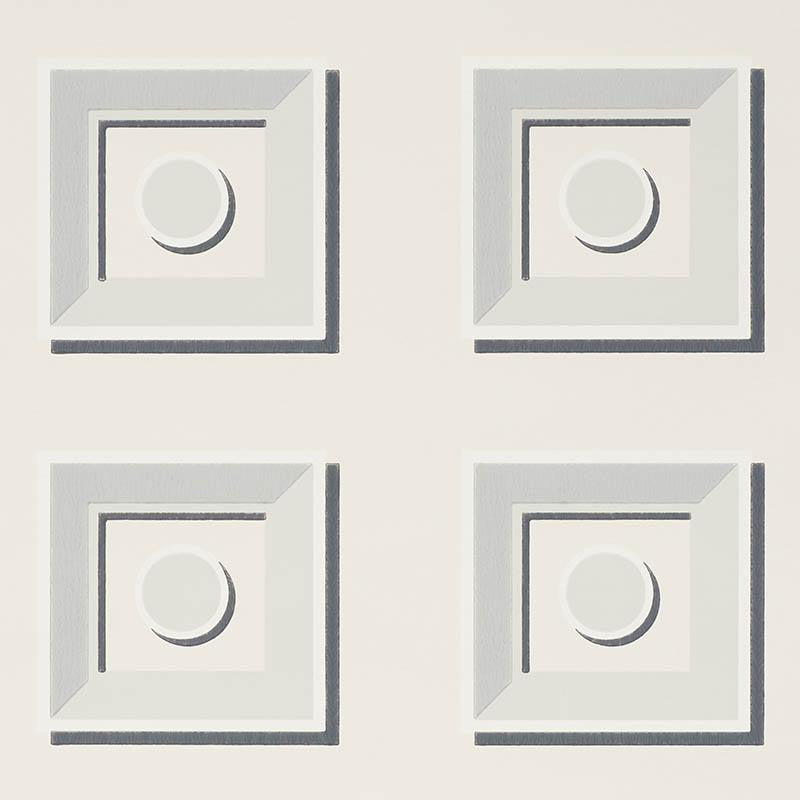 Marcel Stone 5009880 by Schumacher Wallpaper Trompe L'Oeil 6.75" - Fabric Carolina -