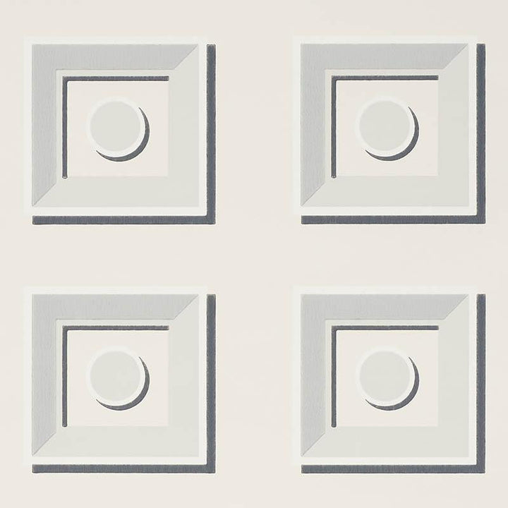 Marcel Stone 5009880 by Schumacher Wallpaper Trompe L'Oeil 6.75" - Fabric Carolina -