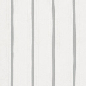 Stripe Appliqu Sheer Grey 75761 by Schumacher Fabric