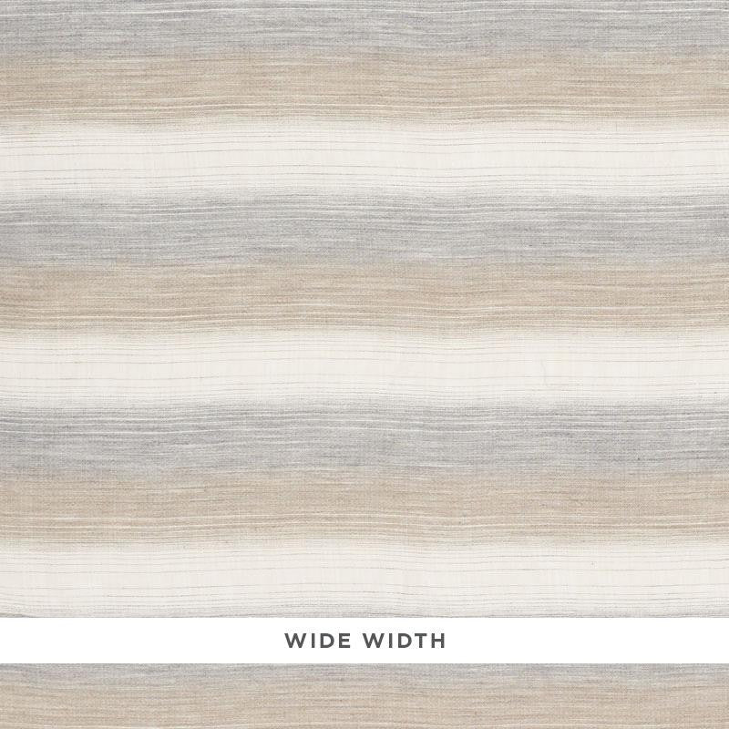 Horizon Casement Dune & Grey 75771 by Schumacher Designer Fabric Natural Sheers - Swanky Fabrics -