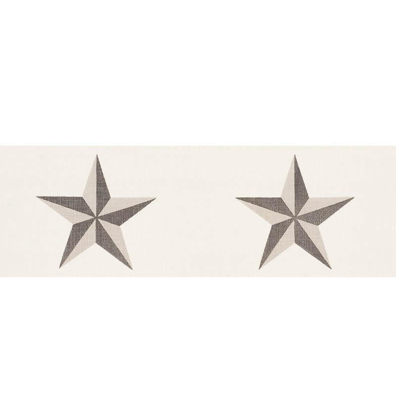 Etoile Tape Grey 75831 by Schumacher Trim Trompe L'Oeil 4.5" - Fabric Carolina -