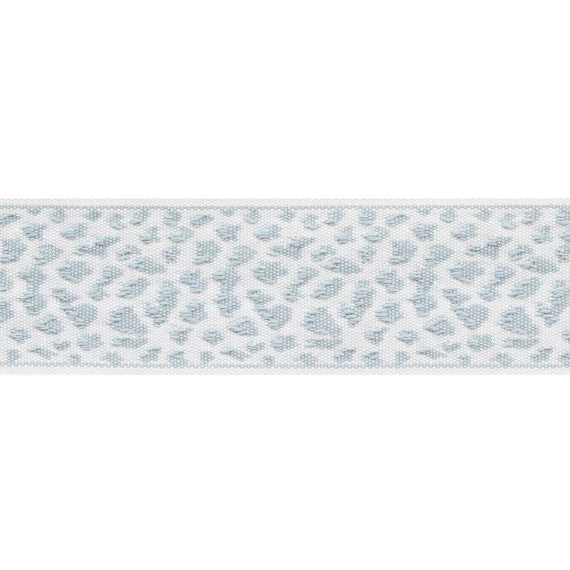 Leopard Tape Sky 75851 by Schumacher Trim Indoor/Outdoor: Prints & Wovens 2.12" - Fabric Carolina -