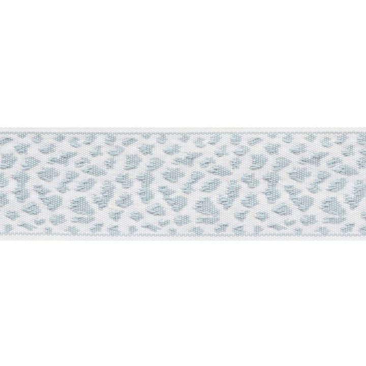 Leopard Tape Sky 75851 by Schumacher Trim Indoor/Outdoor: Prints & Wovens 2.12" - Fabric Carolina -