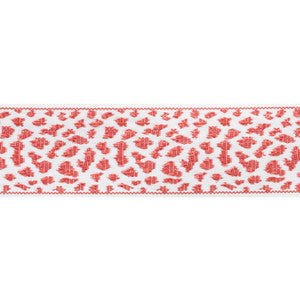 Leopard Tape Red 75853 by Schumacher Trim