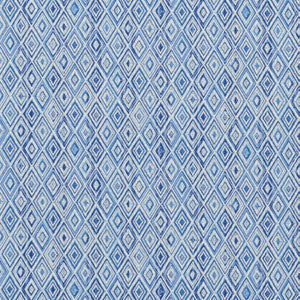 Diamond Strie Indoor/Outdoor Blue 75921 by Schumacher Fabric