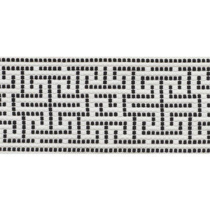 Maze Tape Indoor/Outdoor Black 75952 by Schumacher Trim
