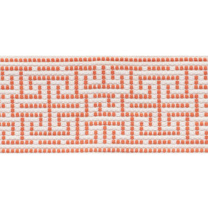 Maze Tape Orange 75953 by Schumacher Trim