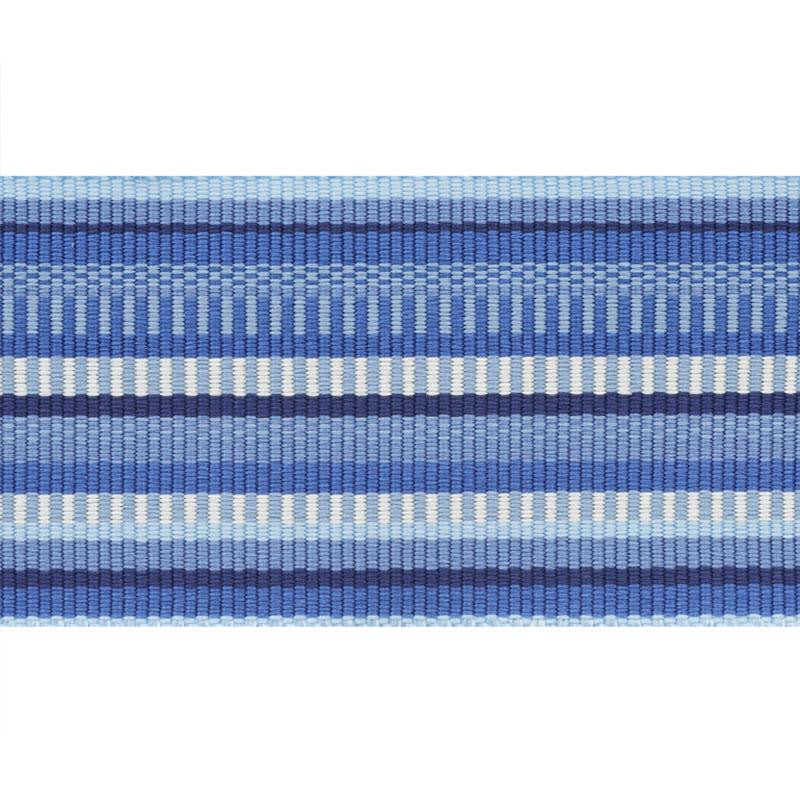 Primavera Tape Wide Sea 75991 by Schumacher Trim Indoor/Outdoor Prints & Wovens Iii - Fabric Carolina -
