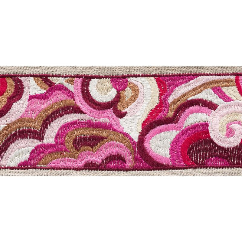 Woodstock Tape Garnet 76220 by Schumacher Trim Free Spirit 15.25" - Fabric Carolina -