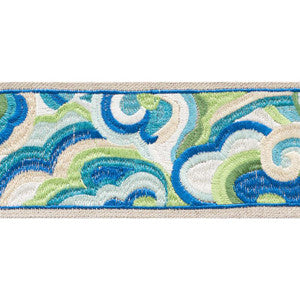 Woodstock Tape Peacock 76221 by Schumacher Trim