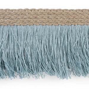 Braided Linen Fringe Sky 76260 by Schumacher Trim