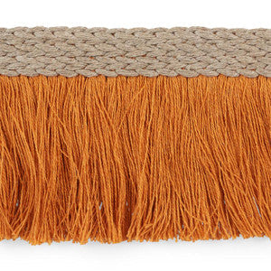 Braided Linen Fringe Orange 76262 by Schumacher Trim