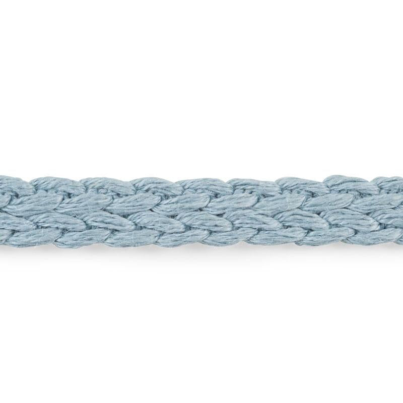 Braided Linen Tape Narrow Sky 76270 by Schumacher Trim Free Spirit - Fabric Carolina -