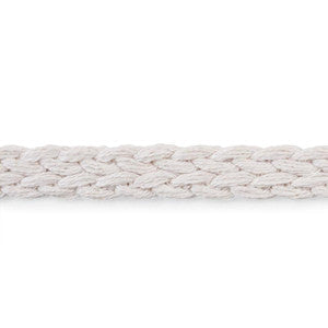 Braided Linen Tape Narrow Ivory 76275 by Schumacher Trim