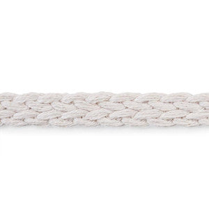 Braided Linen Tape Narrow Ivory 76275 by Schumacher Trim