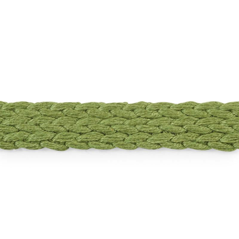 Braided Linen Tape Medium Leaf 76281 by Schumacher Trim Free Spirit - Fabric Carolina -