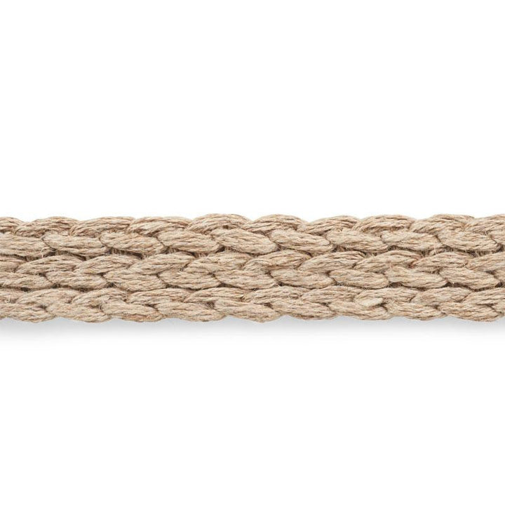 Braided Linen Tape Medium Natural 76284 by Schumacher Designer Trim Free Spirit - Swanky Fabrics -