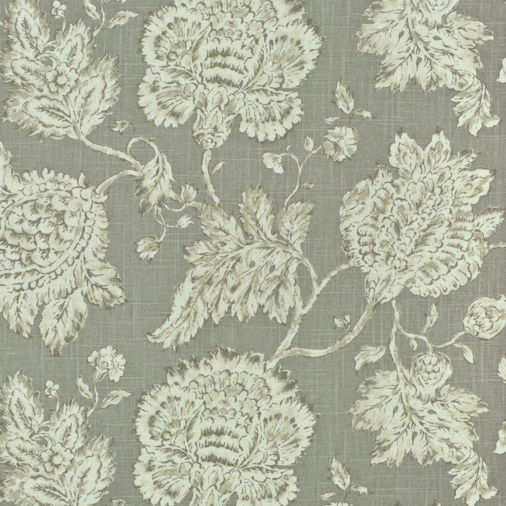 Timeless Jacobean Smoke 1 by P Kaufmann Fabrics Fabric