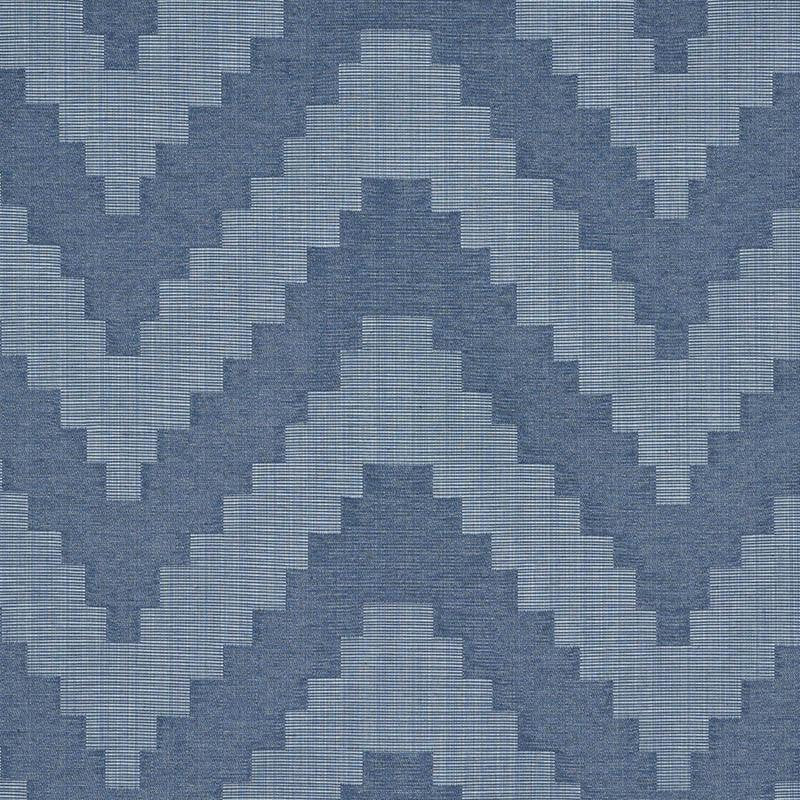 Verne Indigo 76532 by Schumacher Fabric World View 13.62" - Fabric Carolina -