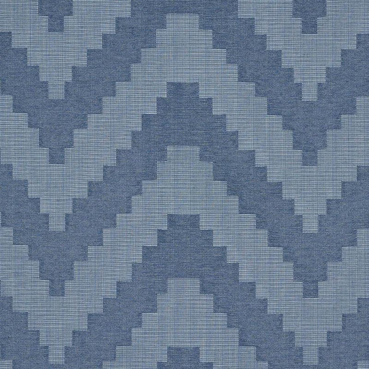 Verne Indigo 76532 by Schumacher Fabric World View 13.62" - Fabric Carolina -