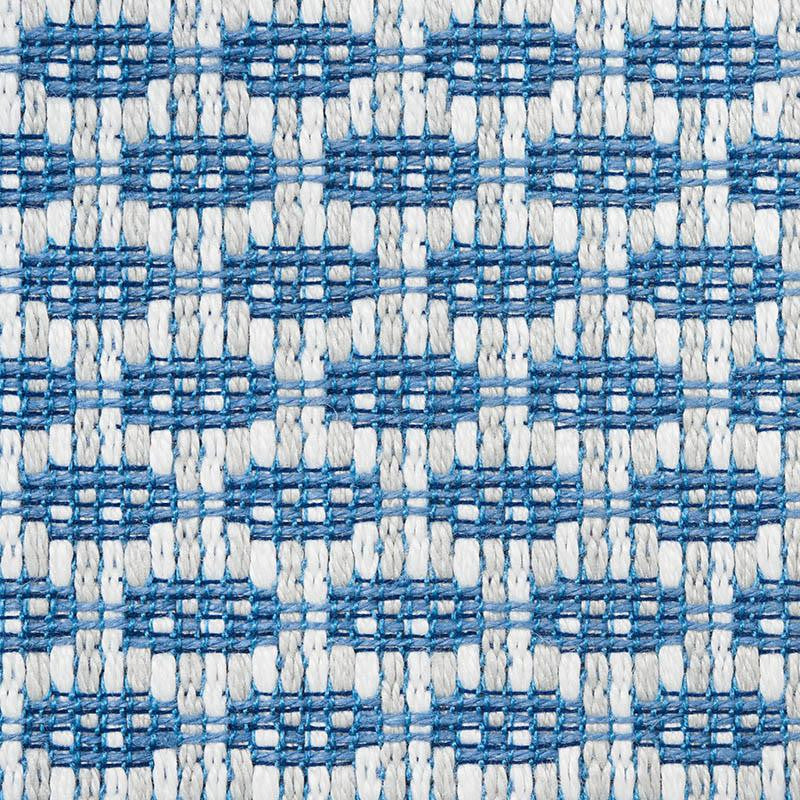 Hickox Indoor/Outdoor Blue 76651 by Schumacher Fabric Indoor/Outdoor Linen 1.0" - Fabric Carolina -