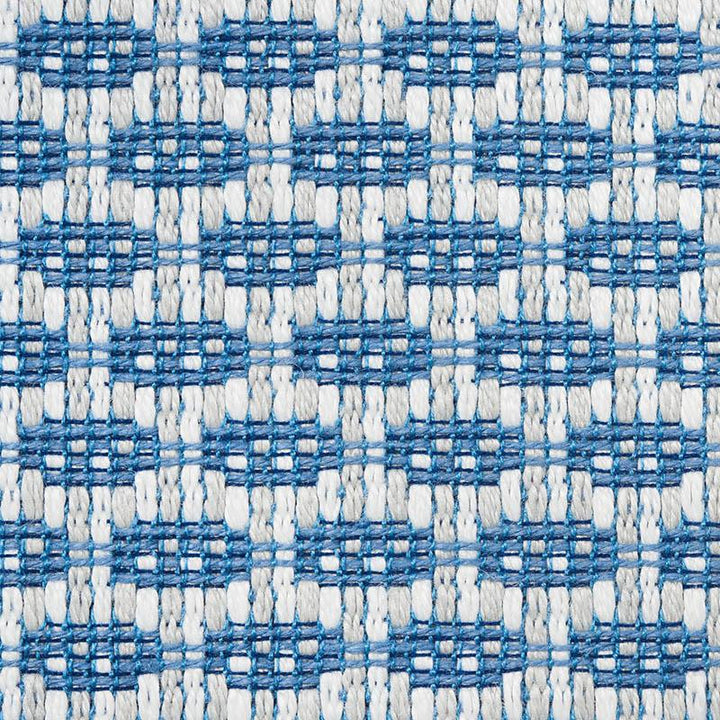 Hickox Indoor/Outdoor Blue 76651 by Schumacher Fabric Indoor/Outdoor Linen 1.0" - Fabric Carolina -