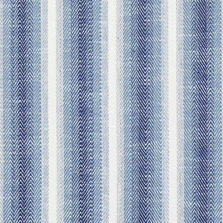 Colada Stripe Indoor/Outdoor Blue 76660 by Schumacher Fabric Indoor/Outdoor Linen 13.88" - Fabric Carolina -