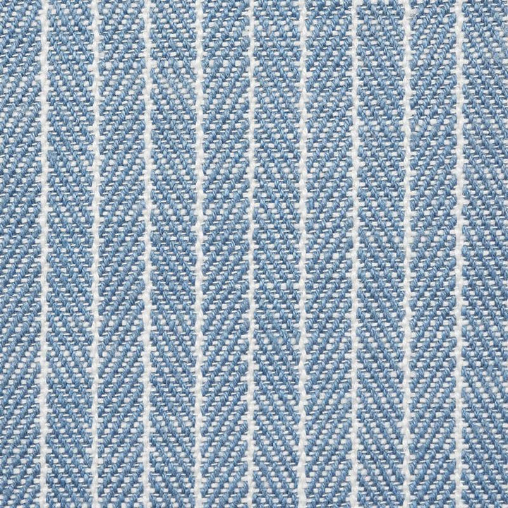 Garter Stripe Indoor/Outdoor Sky 76671 by Schumacher Fabric Indoor/Outdoor Linen - Fabric Carolina -