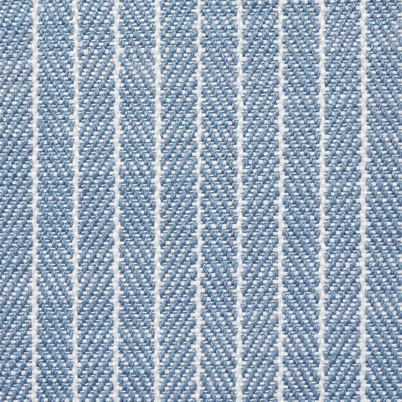 Garter Stripe Indoor/Outdoor Sky 76671 by Schumacher Designer Fabric Indoor/Outdoor Linen - Swanky Fabrics -
