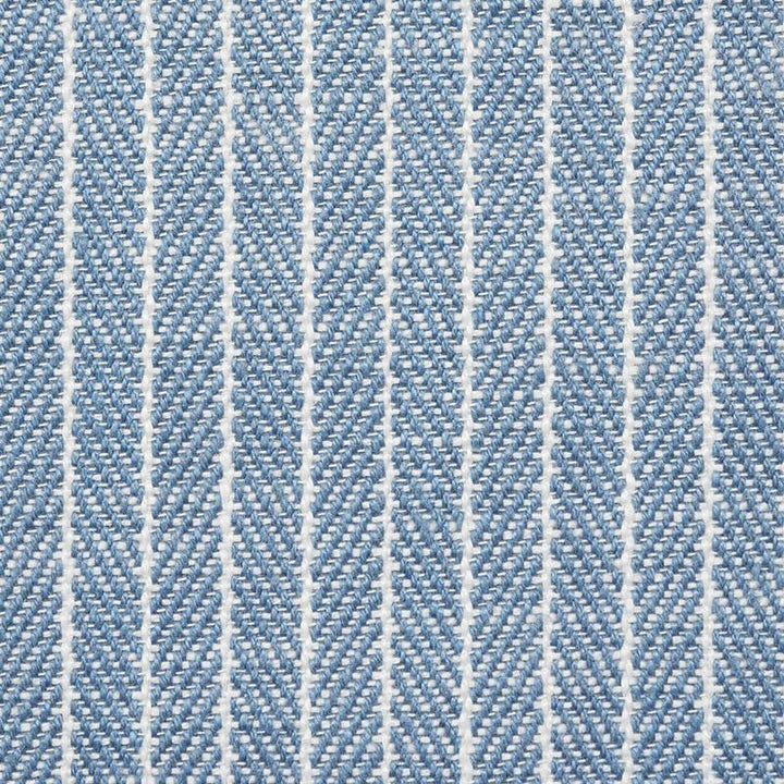 Garter Stripe Indoor/Outdoor Sky 76671 by Schumacher Designer Fabric Indoor/Outdoor Linen - Swanky Fabrics -