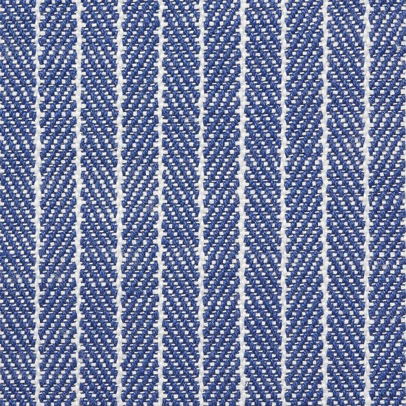 Garter Stripe Indoor/Outdoor Blue 76672 by Schumacher Fabric Indoor/Outdoor Linen - Fabric Carolina -