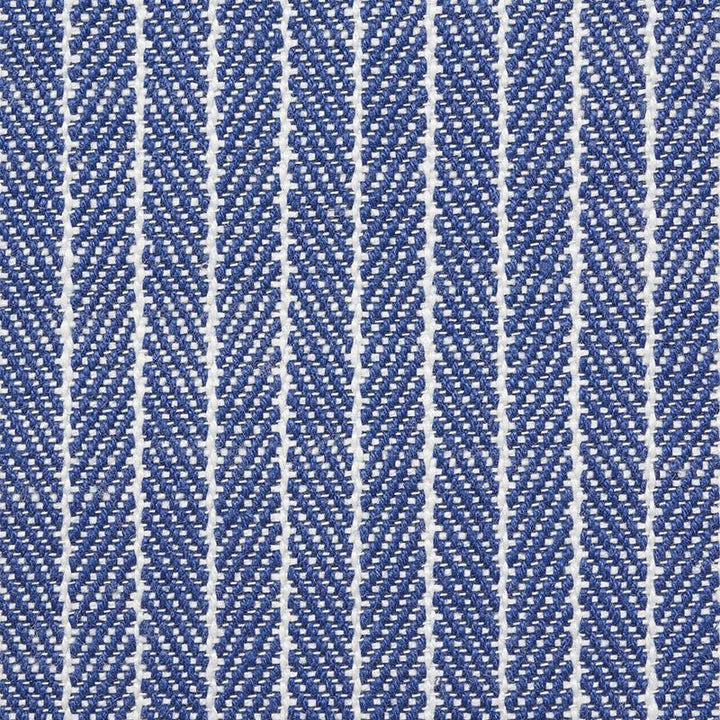 Garter Stripe Indoor/Outdoor Blue 76672 by Schumacher Fabric Indoor/Outdoor Linen - Fabric Carolina -