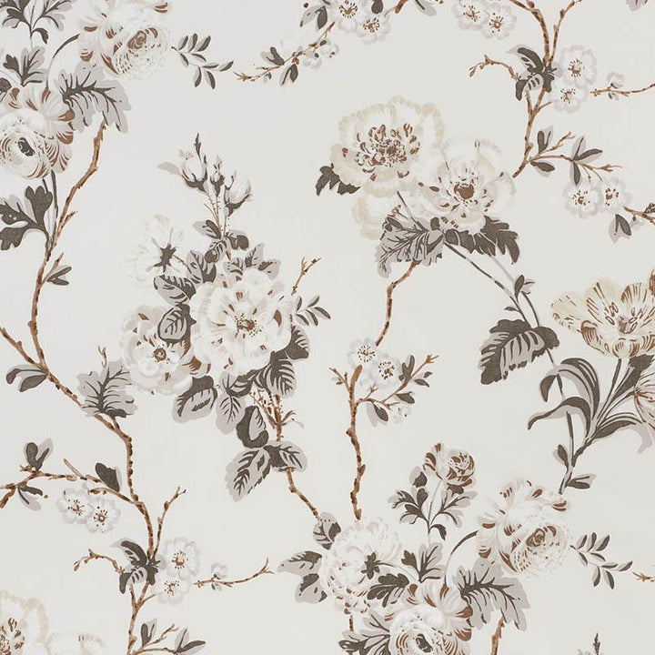Betty Chintz Charcoal 178401 by Schumacher Fabric Veere Grenney 13.5" - Fabric Carolina -