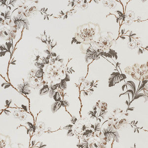 Betty Chintz Charcoal 178401 by Schumacher Fabric