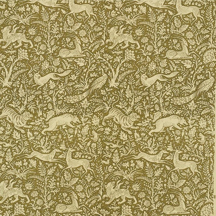 Khan'S Park Khaki Olive 2603272 by Schumacher Fabric Luxe Lodge 26.0" - Fabric Carolina -