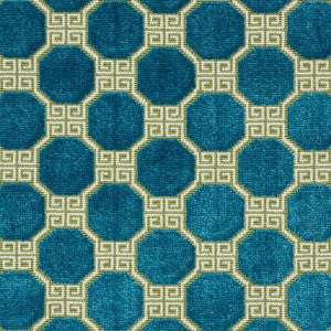 Octavia Velvet Peacock 72794 by Schumacher Fabric