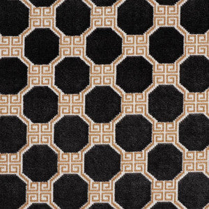 Octavia Velvet Onyx 72795 by Schumacher Fabric