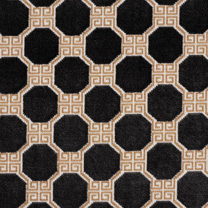 Octavia Velvet Onyx 72795 by Schumacher Fabric