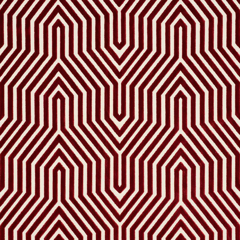 Vanderbilt Velvet Garnet 66196 by Schumacher Fabric Cut & Patterned Velvets 13.88" - Fabric Carolina -