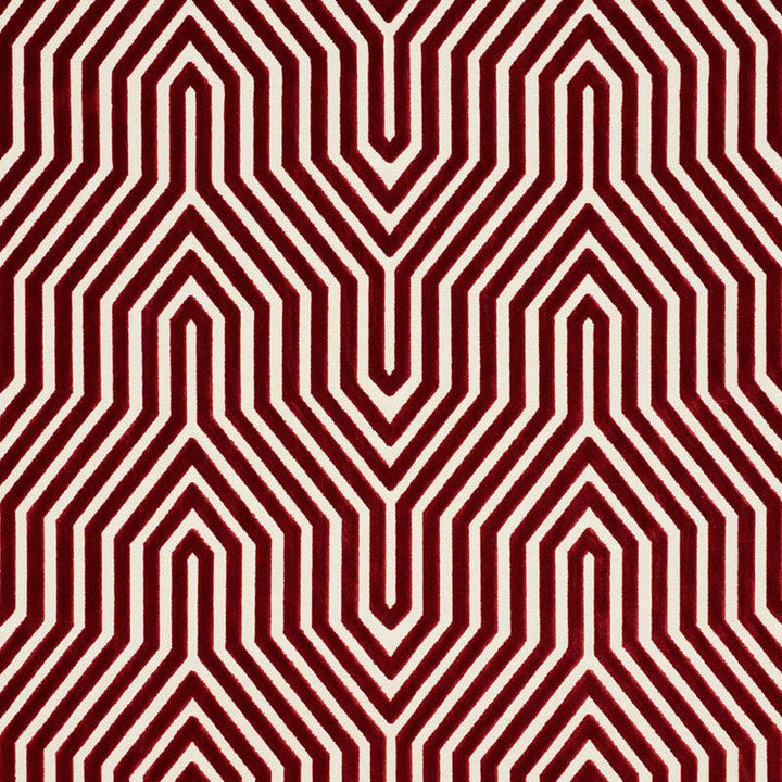 Vanderbilt Velvet Garnet 66196 by Schumacher Fabric Cut & Patterned Velvets 13.88" - Fabric Carolina -